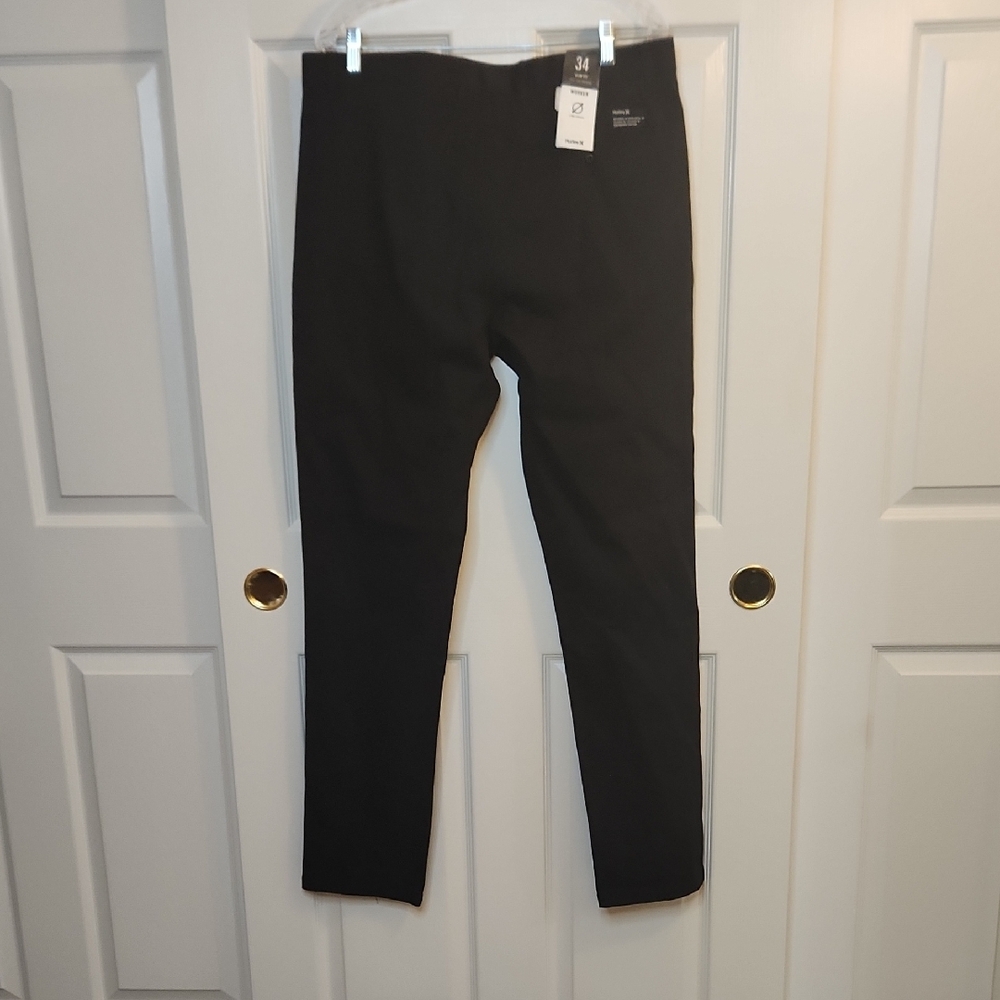 NWT Hurley Men's Black Slim Fit Worker Icon Pant Size 34x34 - Picture 10 of 16